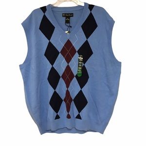Pro Tour Argyle Golf Sweater Vest